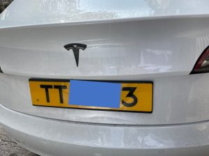テスラのナンバープレート①