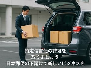 特定信書便の許可を取りましょう  日本郵便の下請けで新しいビジネスを